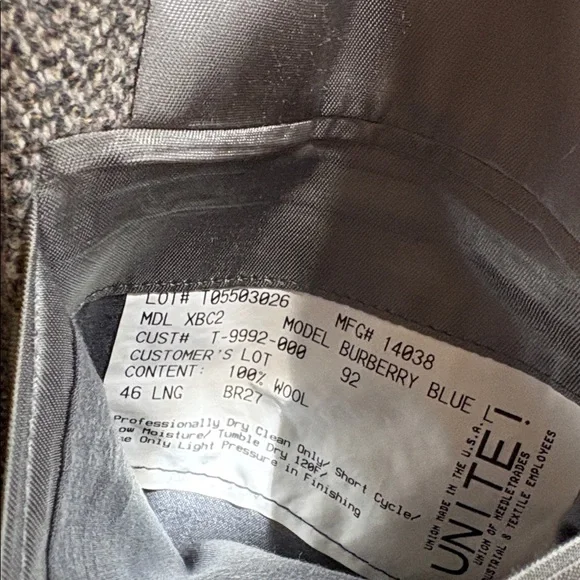 Burberry Charcoal Men's Blazer